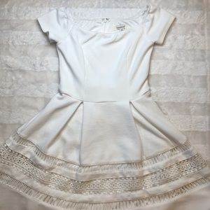 Francescas Collection Off the shoulder white dress